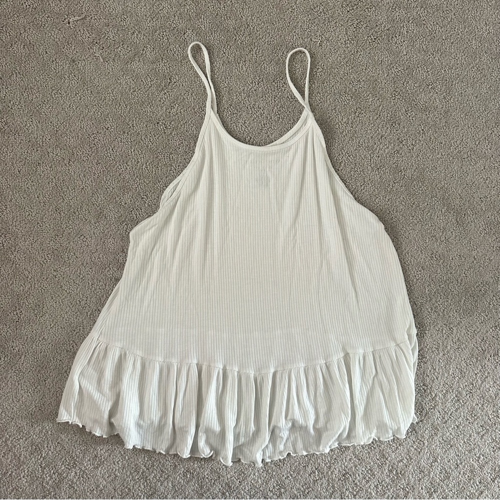 Medium American Eagle Sleeveless Peplum Top